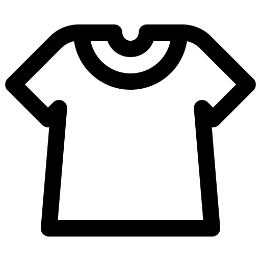 Tシャツのアイコンのアイコン素材(PNG・SVG・AI形式、商用利用OK・編集OK・無料)